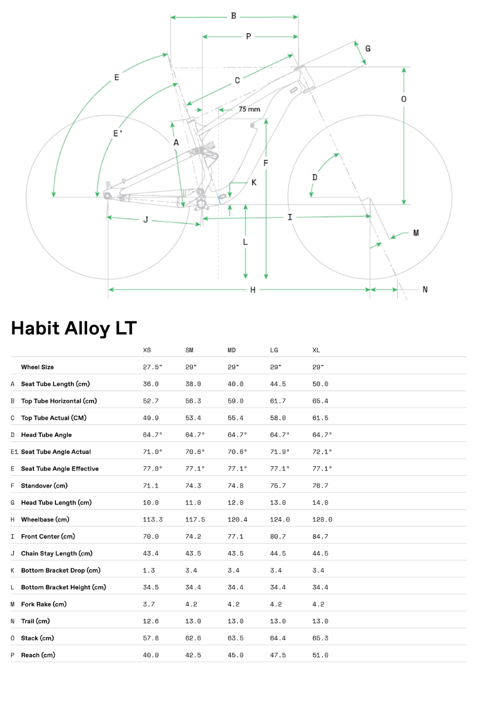 Geometrie Habit Carbon LT