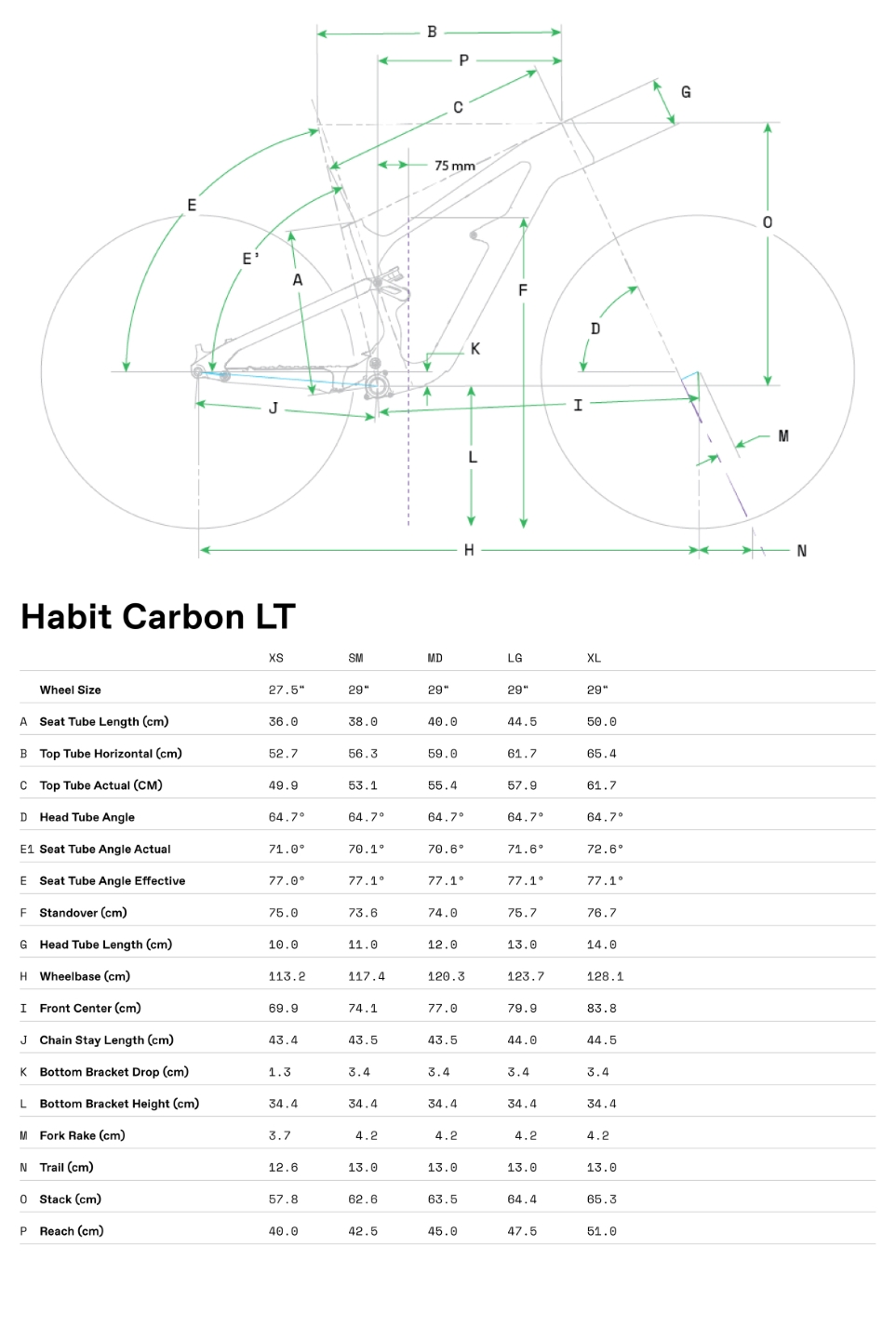 Geometrie Habit Carbon LT