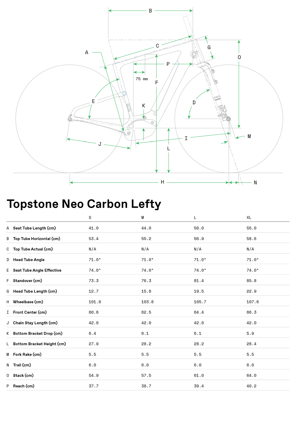 Geometrie Topstone Neo