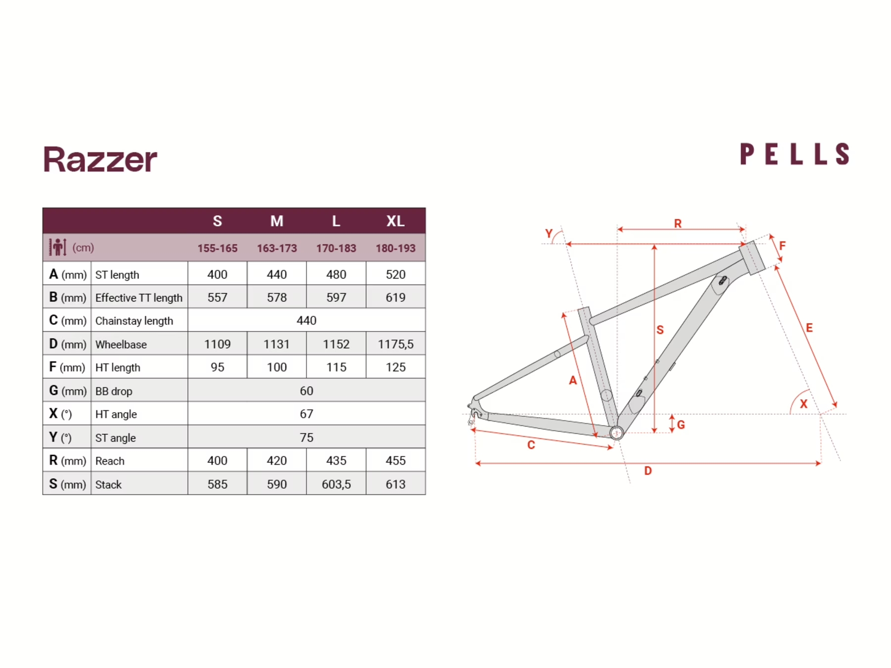 Geometrie PELLS Razzer 2 Salmon/Deep Sea