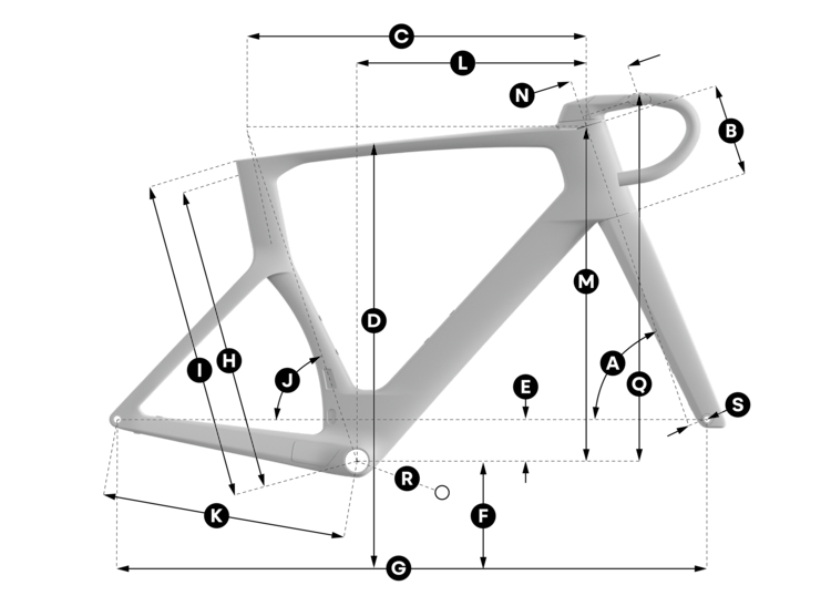 Geometrie Scott Foil RC Team Replica Bike