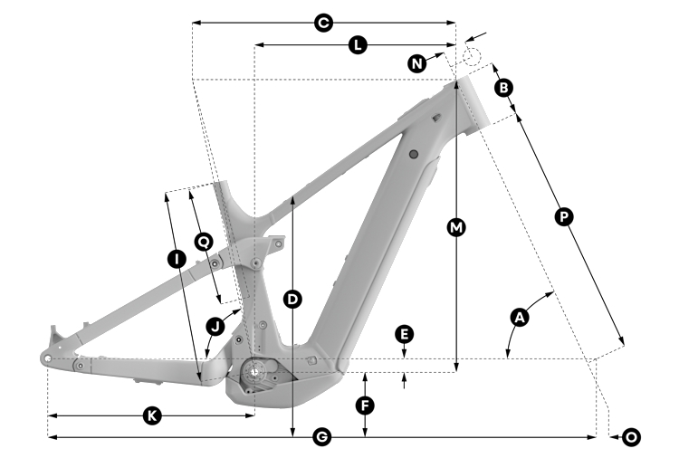 Geometrie Horské elektrokolo Scott Strike 30