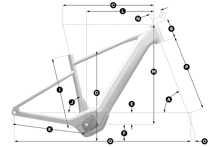 Geometrie Městské elektrokolo SCOTT Sub Tour 50