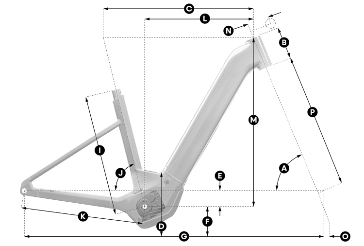 Geometrie Trekingové elektrokolo SCOTT Axis 30 Wave