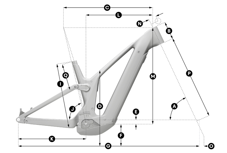 Geometrie Horské elektrokolo Scott Patron 30