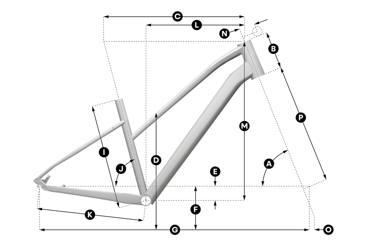 Geometrie Městské kolo SCOTT Vitess 15 Slope